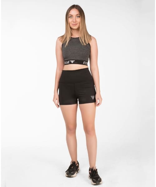 Fit Freak Solid Short For Women - Black