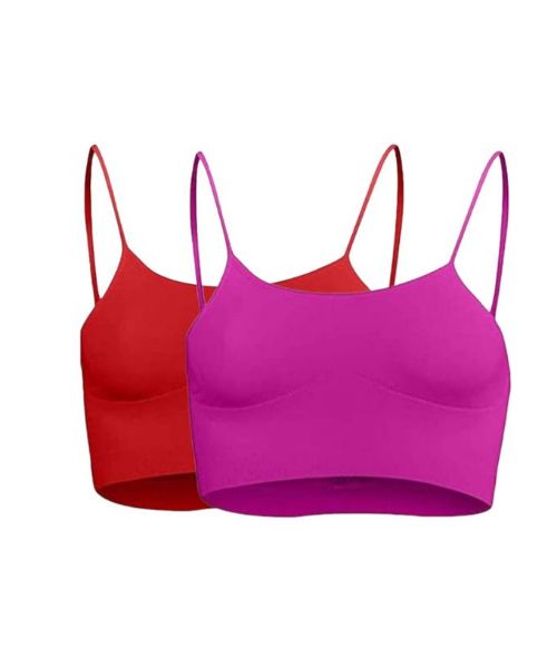 Silvy - Set Of (2) Solid Strap Bra