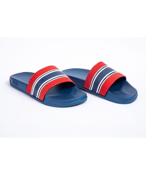 Onda‎ Solid Slides Slipper Plastic For Men - Navy Red