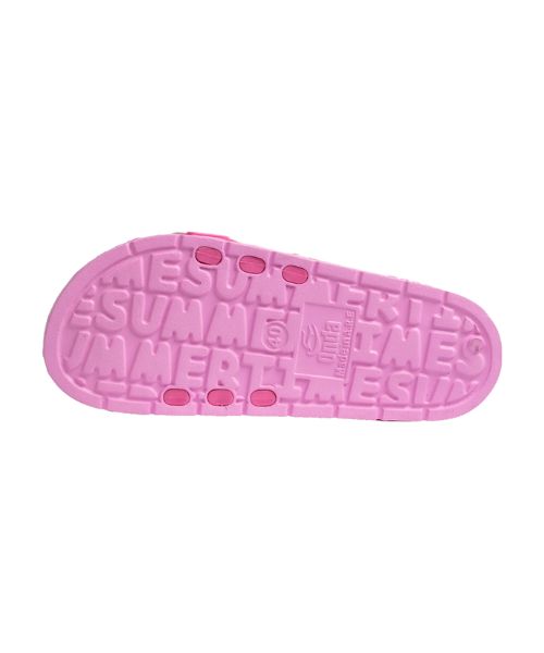 Onda‎ Pattern Slides Slipper Plastic For Women - White Pink