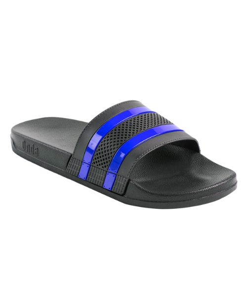 Onda‎ Solid Slides Slipper Plastic For Men - Black Blue