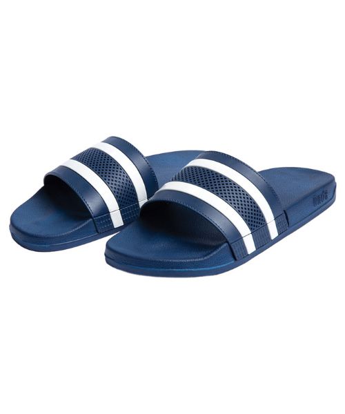 Onda‎ Solid Slides Slipper Plastic For Men - Navy White 