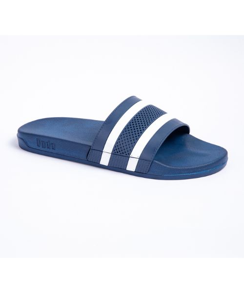 Onda‎ Solid Slides Slipper Plastic For Men - Navy White 