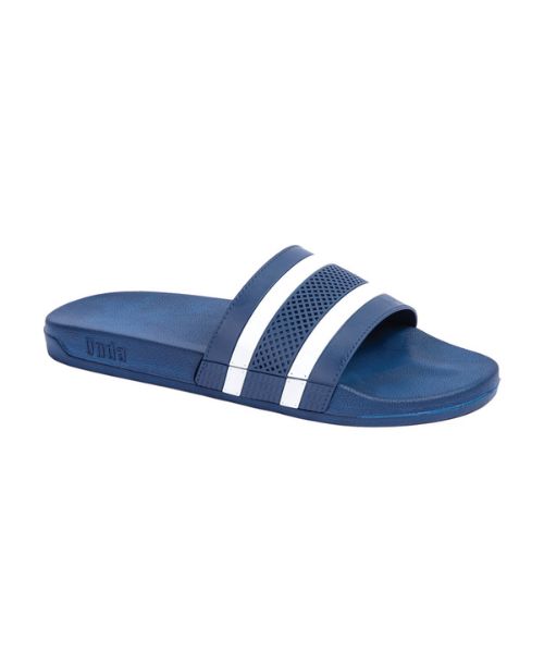 Onda‎ Solid Slides Slipper Plastic For Men - Navy White 