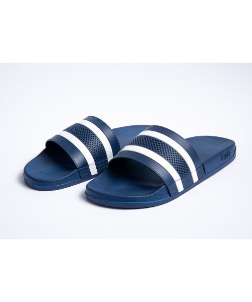 Onda‎ Solid Slides Slipper Plastic For Men - Navy White 