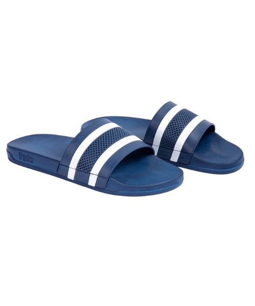 Onda‎ Solid Slides Slipper Plastic For Men - Navy White 