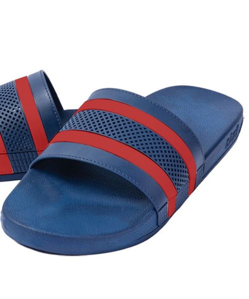 Onda‎ Solid Slides Slipper Plastic For Men - Navy Red