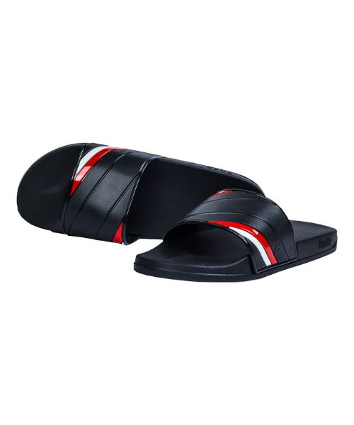 Onda‎ Solid Slides Slipper Plastic For Men - Black