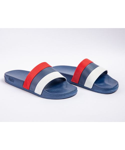 Onda‎ Solid Slides Slipper Plastic For Men - Navy Red