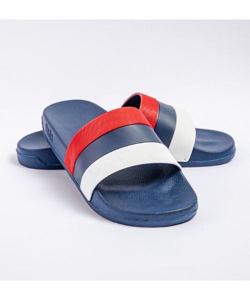 Onda‎ Solid Slides Slipper Plastic For Men - Navy Red