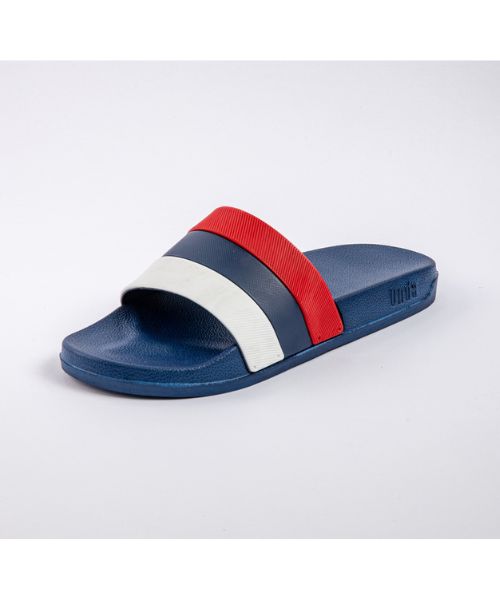 Onda‎ Solid Slides Slipper Plastic For Men - Navy Red