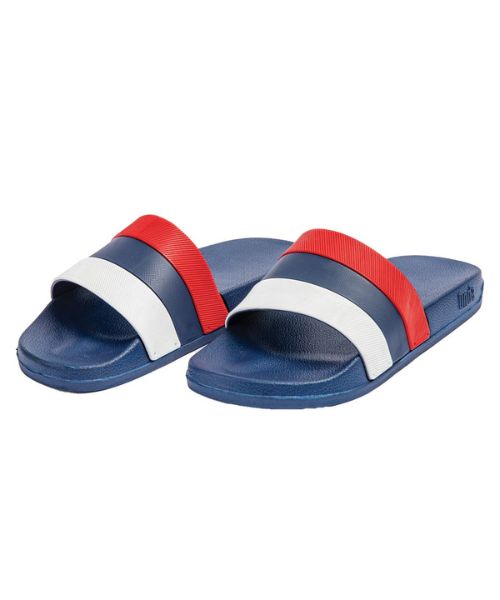 Onda‎ Solid Slides Slipper Plastic For Men - Navy Red