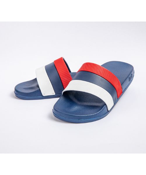 Onda‎ Solid Slides Slipper Plastic For Men - Navy Red