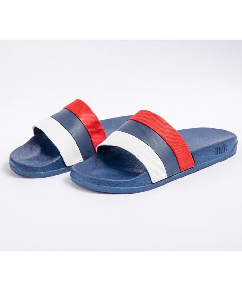 Onda‎ Solid Slides Slipper Plastic For Men - Navy Red