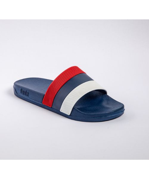 Onda‎ Solid Slides Slipper Plastic For Men - Navy Red