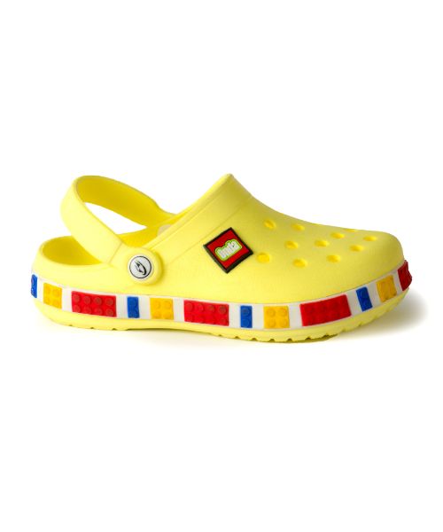 Onda‎ Solid Clog Slipper Plastic For Kids - Yellow