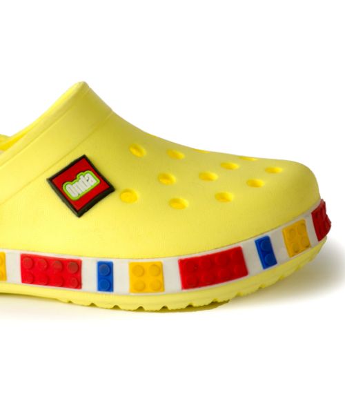 Onda‎ Solid Clog Slipper Plastic For Kids - Yellow