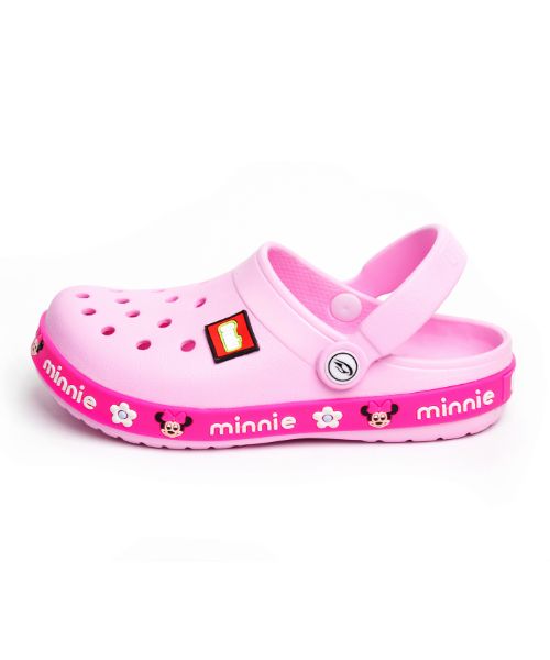 Onda‎ Pattern Clog Slipper Plastic For Girls - Pink