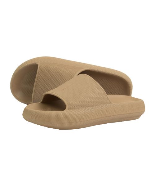 Onda‎ Solid Slides Slipper Plastic For Women - Cafe