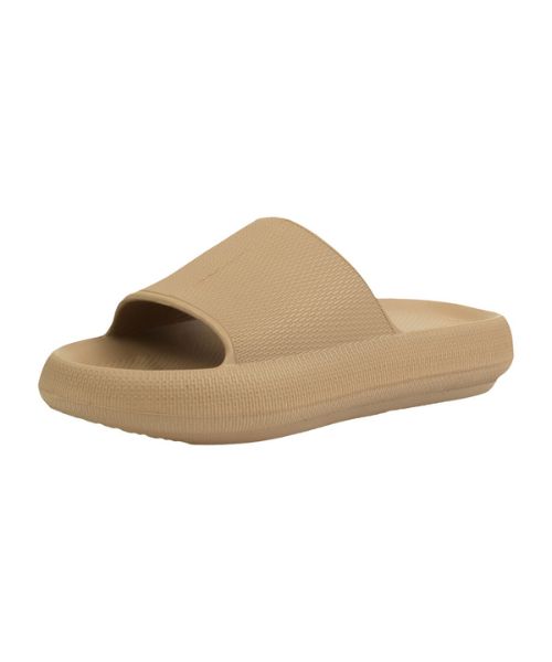 Onda‎ Solid Slides Slipper Plastic For Women - Cafe