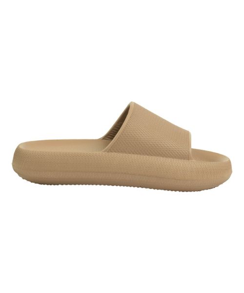 Onda‎ Solid Slides Slipper Plastic For Women - Cafe