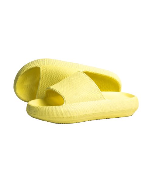 Onda‎ Solid Slides Slipper Plastic For Women - Yellow