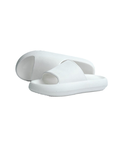 Onda‎ Solid Slides Slipper Plastic For Women - White