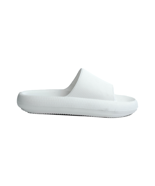 Onda‎ Solid Slides Slipper Plastic For Women - White