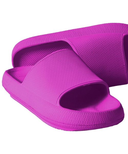 Onda‎ Solid Slides Slipper Plastic For Women - Fuchsia