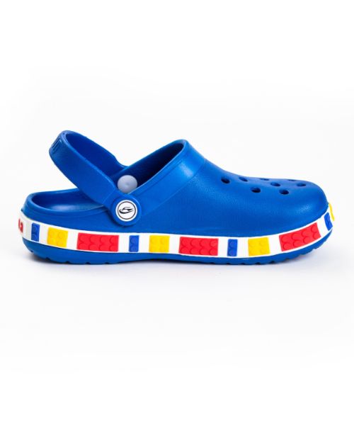 Onda‎ Pattern Clog Slipper Plastic For Kids - Blue