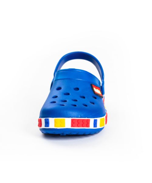 Onda‎ Pattern Clog Slipper Plastic For Kids - Blue