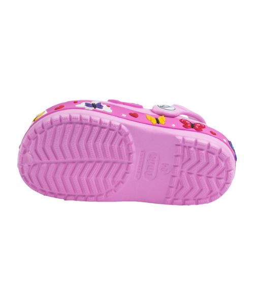 Onda‎ Pattern Clog Slipper Plastic For Kids - Pink