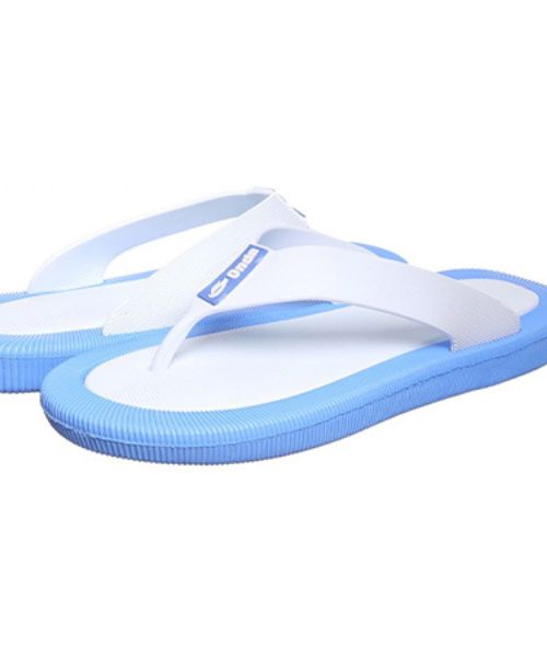 Onda‎ Solid Flip Flop Slipper Plastic For Women - White Blue