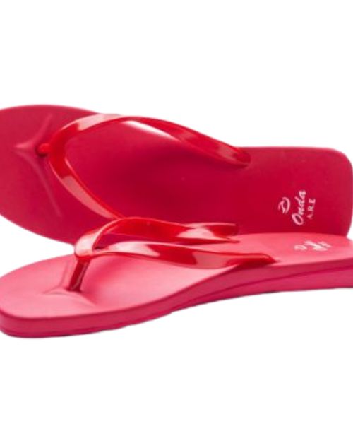 Onda‎ Solid Flip Flop Slipper Plastic For Women - Red