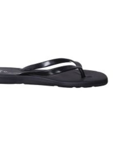 Onda‎ Solid Flip Flop Slipper Plastic For Women - Black