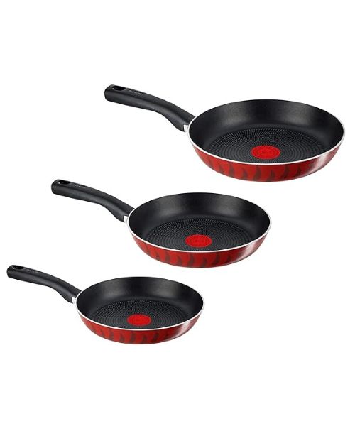 Tefal Cook Healthy 3-Piece Set Wok and Deep Fry Pan