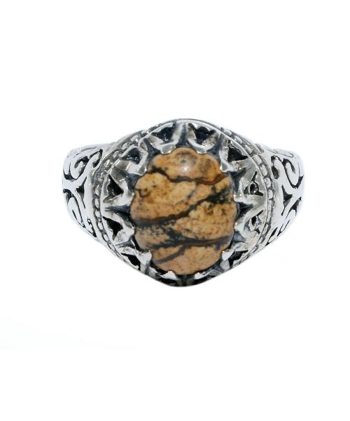 Silver Ring 925 with Snake bake Gemstone