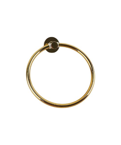 Towel ring, circular towel ring in gold