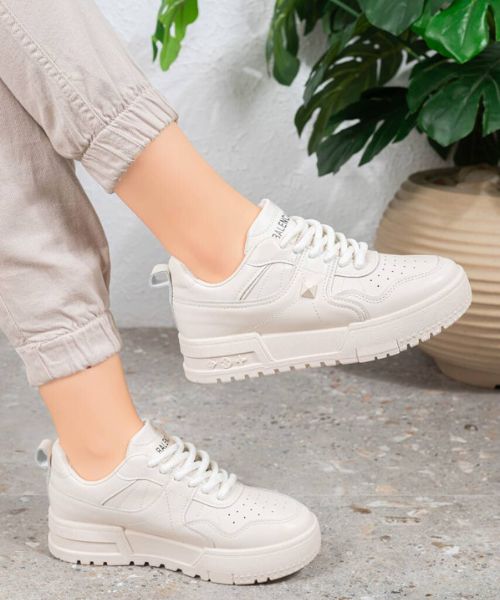 Triples S Faux Leather Lace-up Sneakers