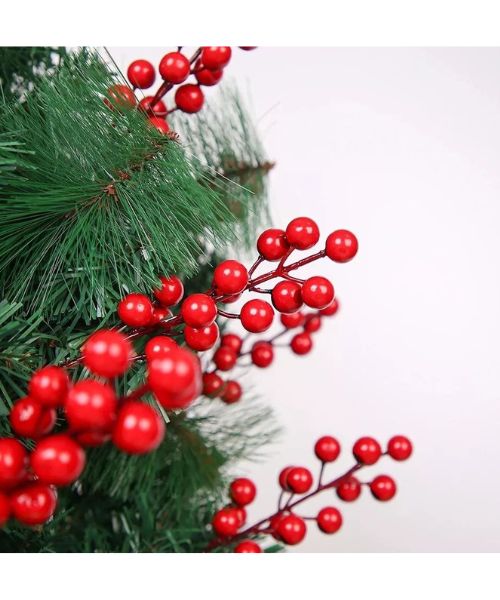 Decorative Cherry Branch To Decorate The Christmas Tree - Red