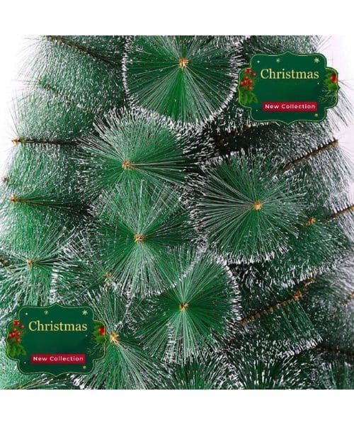 شجرة كريسماس قنفذ اطراف ثلجيه بارجل معدن  150سم - اخضر
