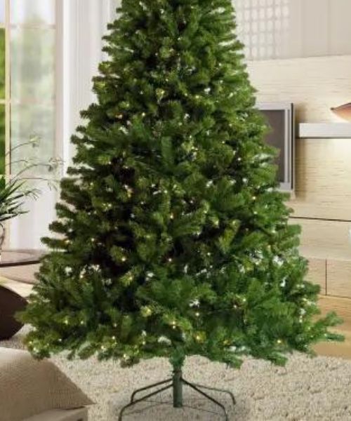 Christmas Tree With Metal Leg 210 Cm - Green