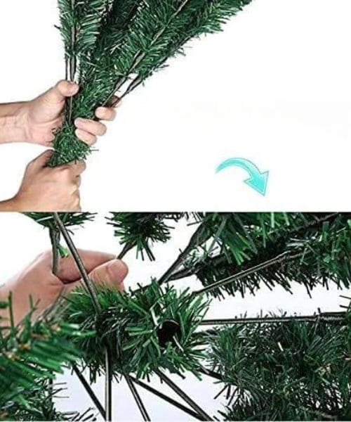 Christmas Tree Dense With Plastic Leg 90 Cm - Green