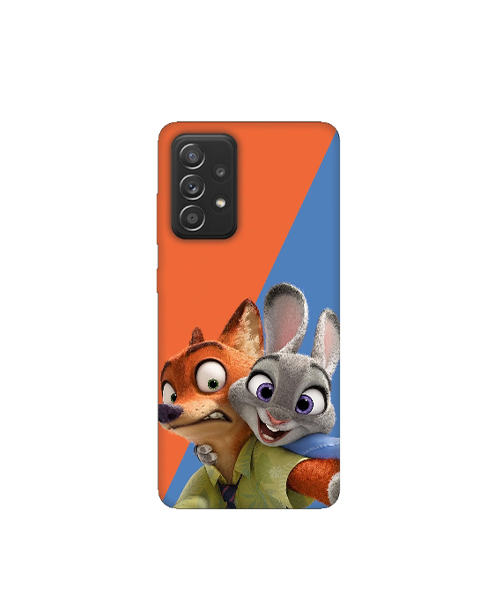 Foxy Couple Silicone Printed mobile case compatible with Samsung A13 4G