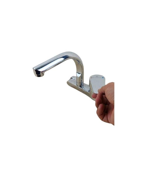 Golden Eagle Silver Wall Kitchen Faucet