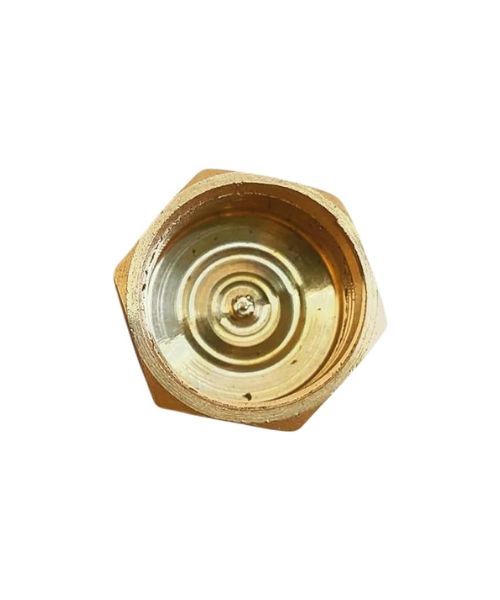 1/2 Inch Brass Cap G1/2 Female Pipe Fitting Hex Pressure Shut Off Valve Connector (5pcs)