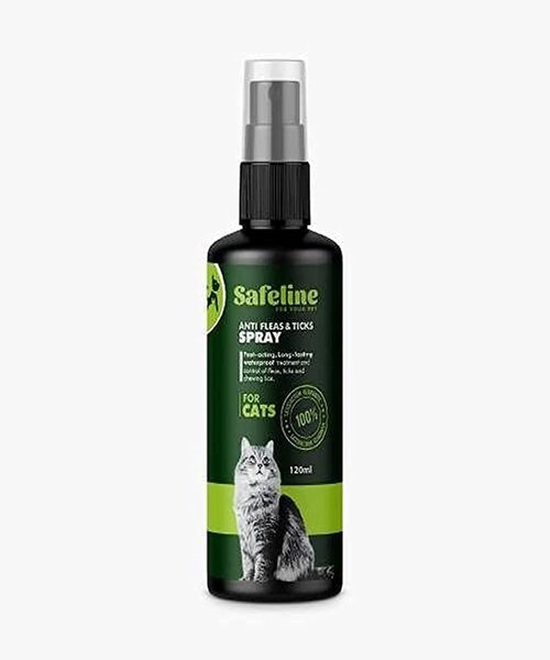 Safeline Flea & Tick Spray For Cats 120 ml