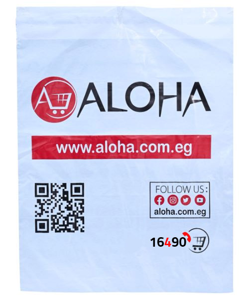 Aloha Shipping Flyer With A Plastic Bag For The Policy Medium Size 40 Cm X 50 Cm Plastic Set Of 50 Pcs - White