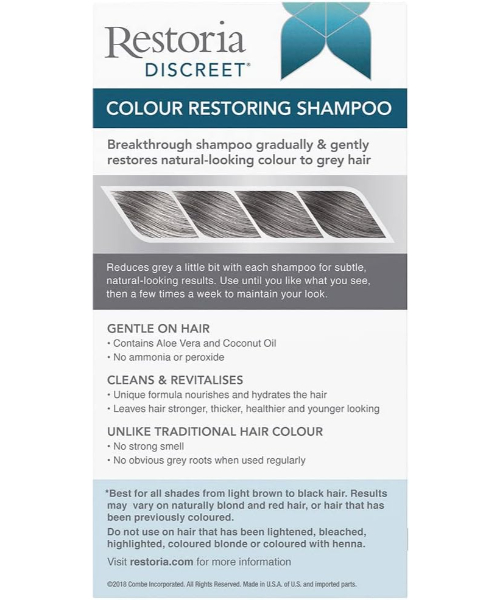 Restoria Discreet Color Restoring Shampoo-Made In Australia