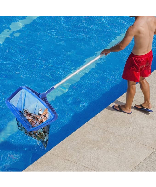 A deep net to collect swimming pool leaves